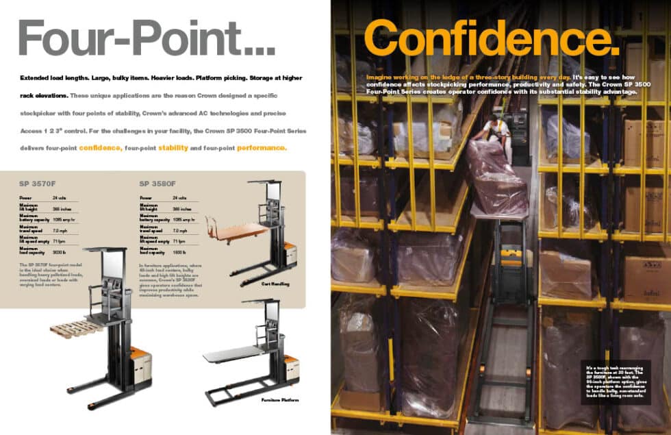 Buy Crown Crown SP 3500 Series Stock Picker at Maybury Material Handling