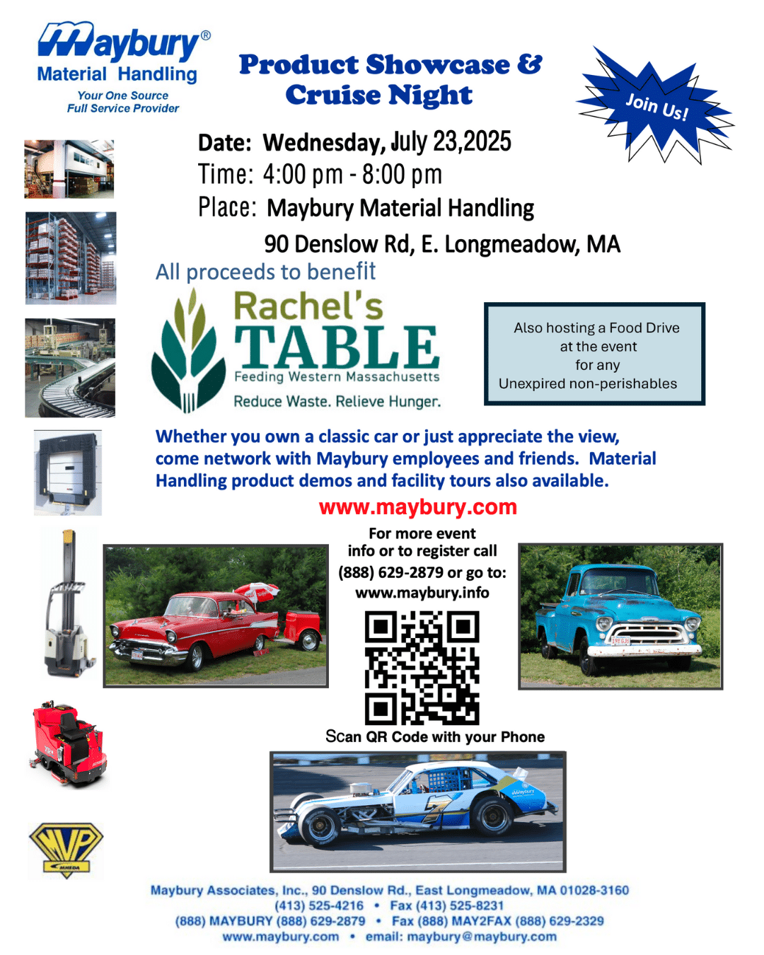 Flyer for July 2025 car show